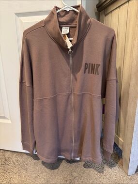 PINK Victoria's Secret Zip-Up Jacket in Mauve